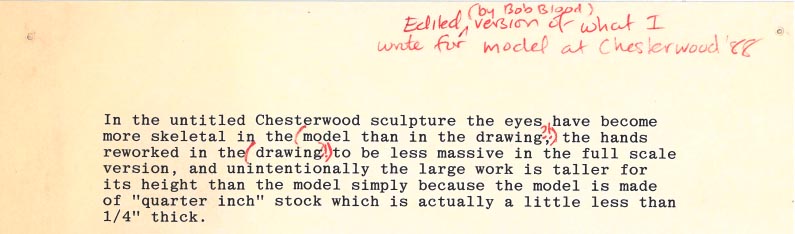 Chesterwood (edited by Bob Blood) 1988 - artist statement by Marjore White Williams