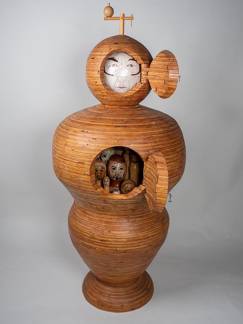 Self Portrait - sculpture by Marjori White Williams