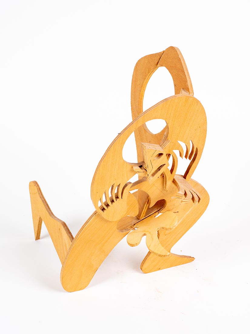 Tat For Tit DeKooning No. 1 - wood sculpture by Marjorie White Williams