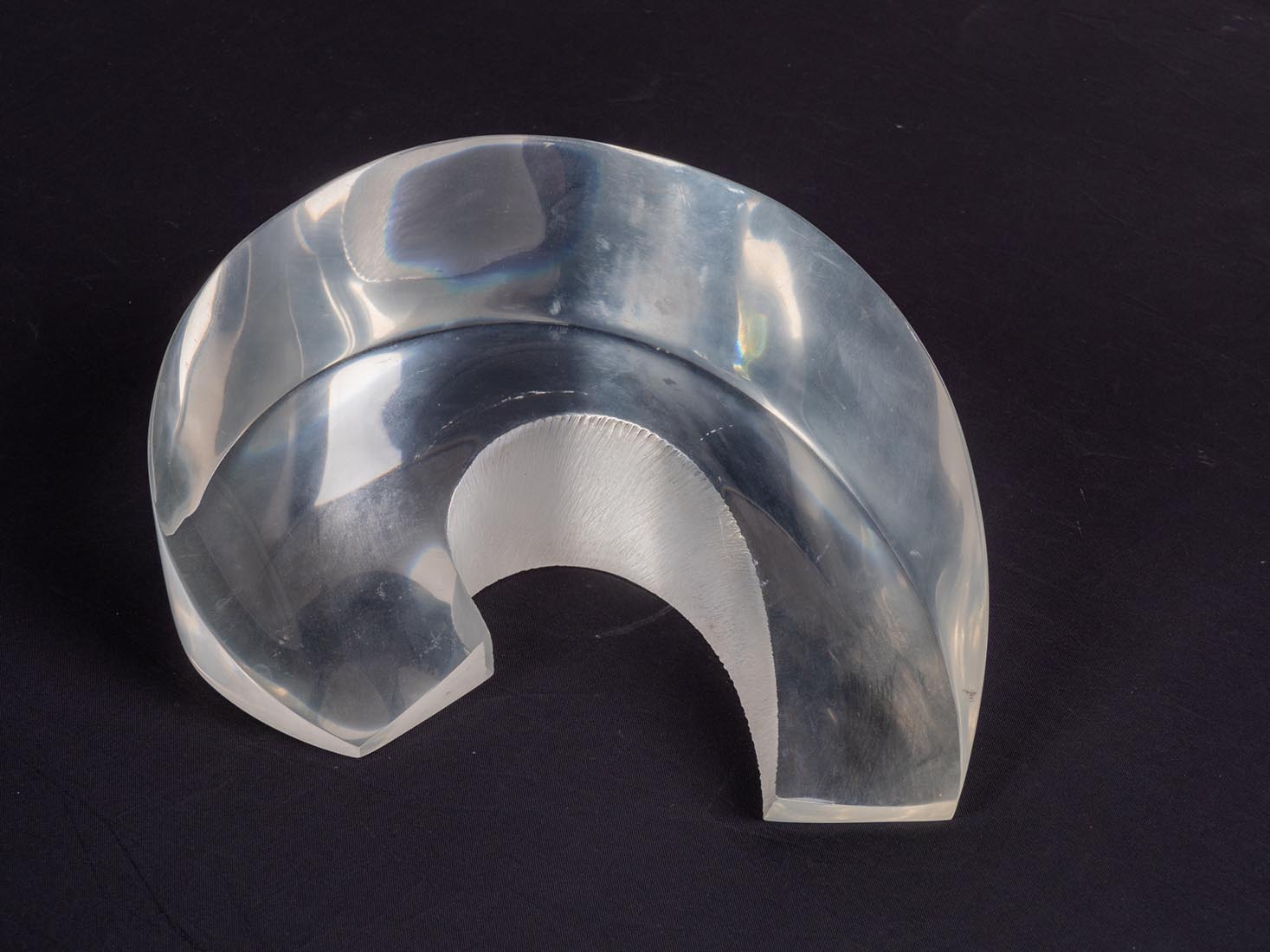 Lucite Crescent-shaped forms by Marjorie White Williams