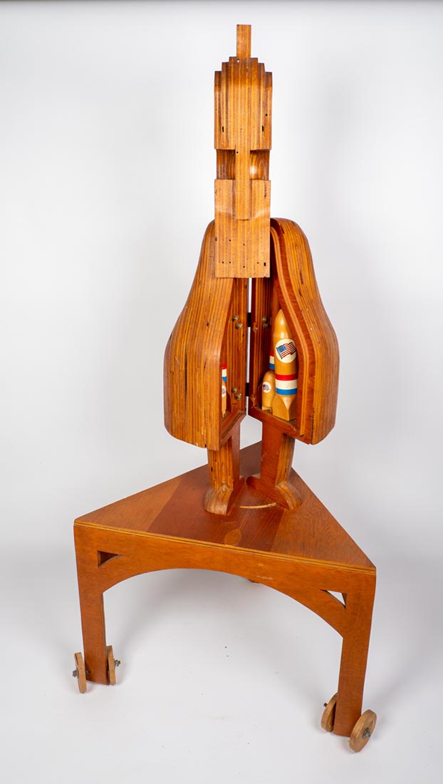 Hawkmobile wood sculpture by Marjorie White Williams