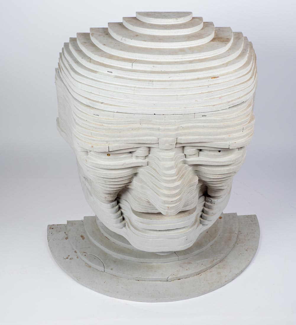 Three Unidentified Heads sculpture by Marjorie White Williams